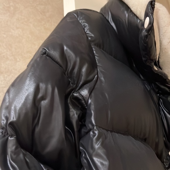 Sam jacket Gigi Shearling-Trim Down Jacket - - Picture 8 of 12